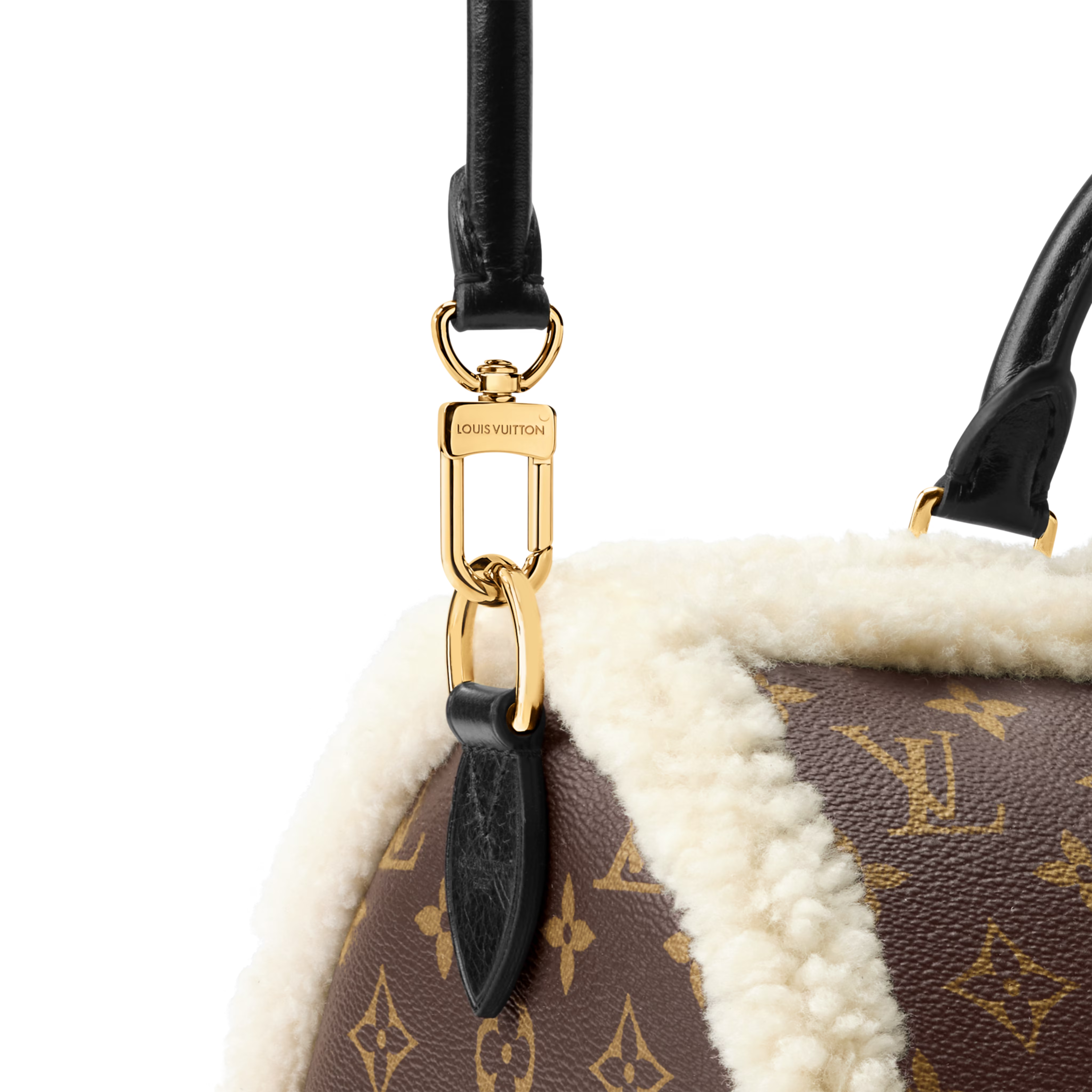 Louis Vuitton Monogram Shearling Speedy Soft 30 Teddy Handbag – Brown