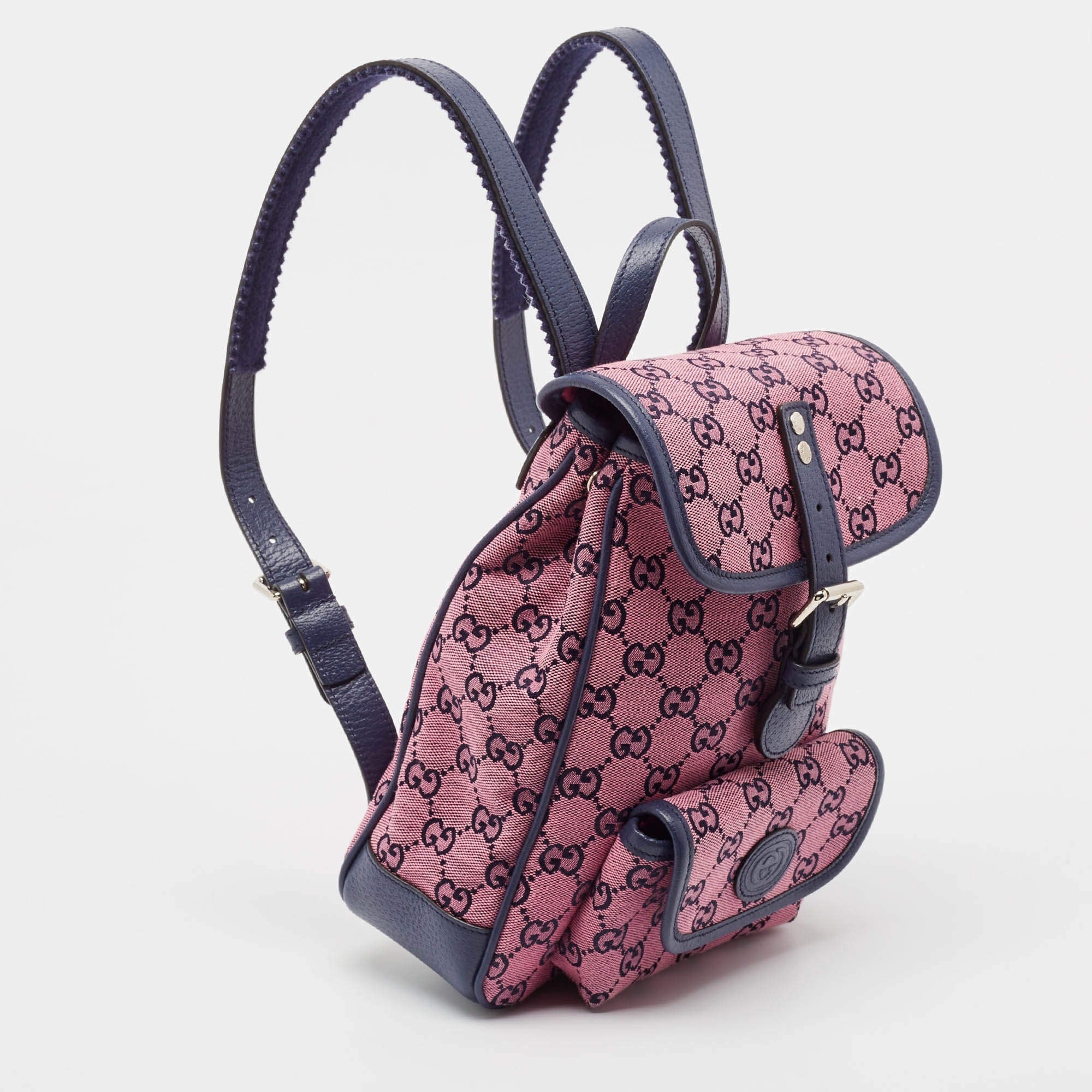 Gucci GG Canvas Backpack – Pink