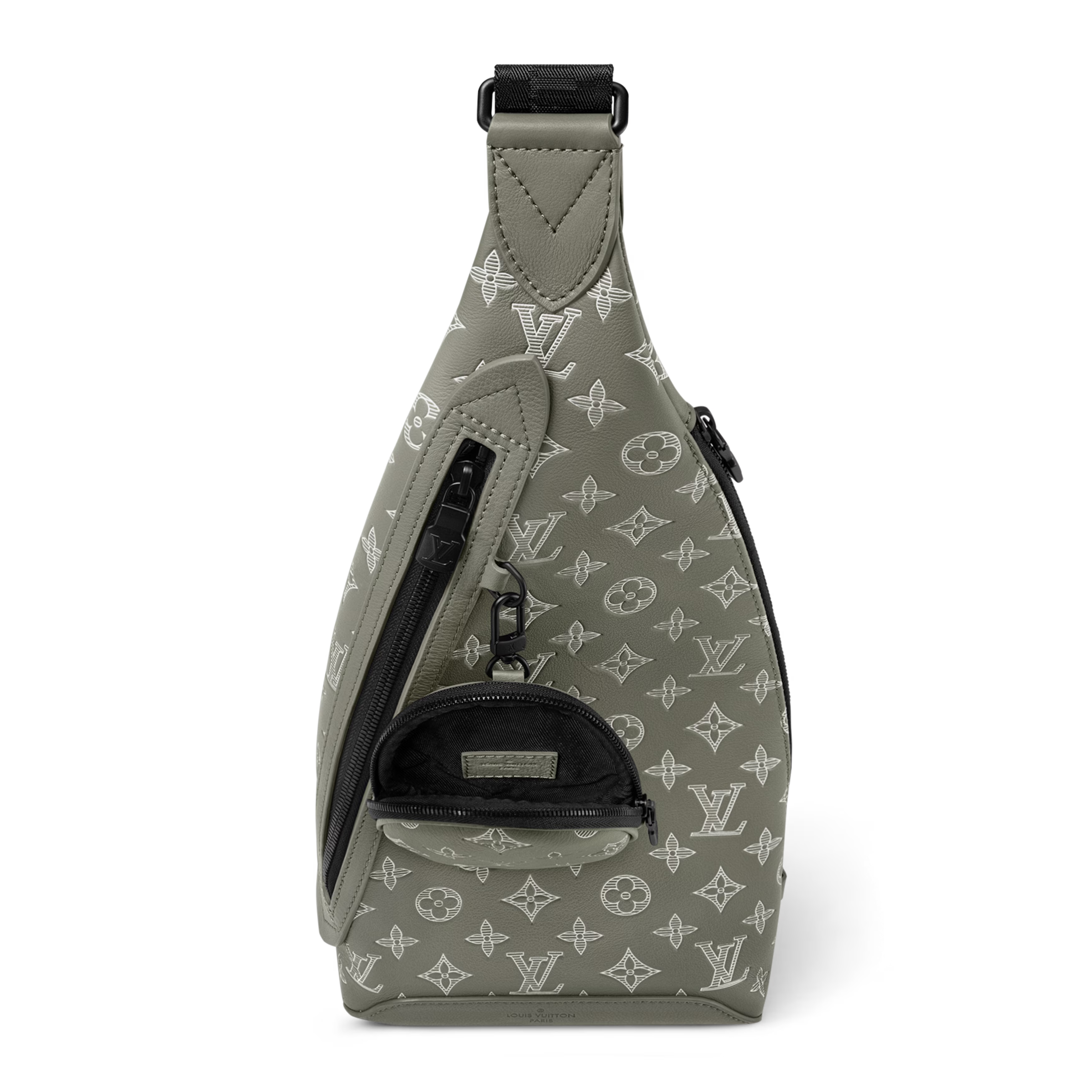 Louis Vuitton Monogram Shadow Leather Duo Slingbag – Olive Green