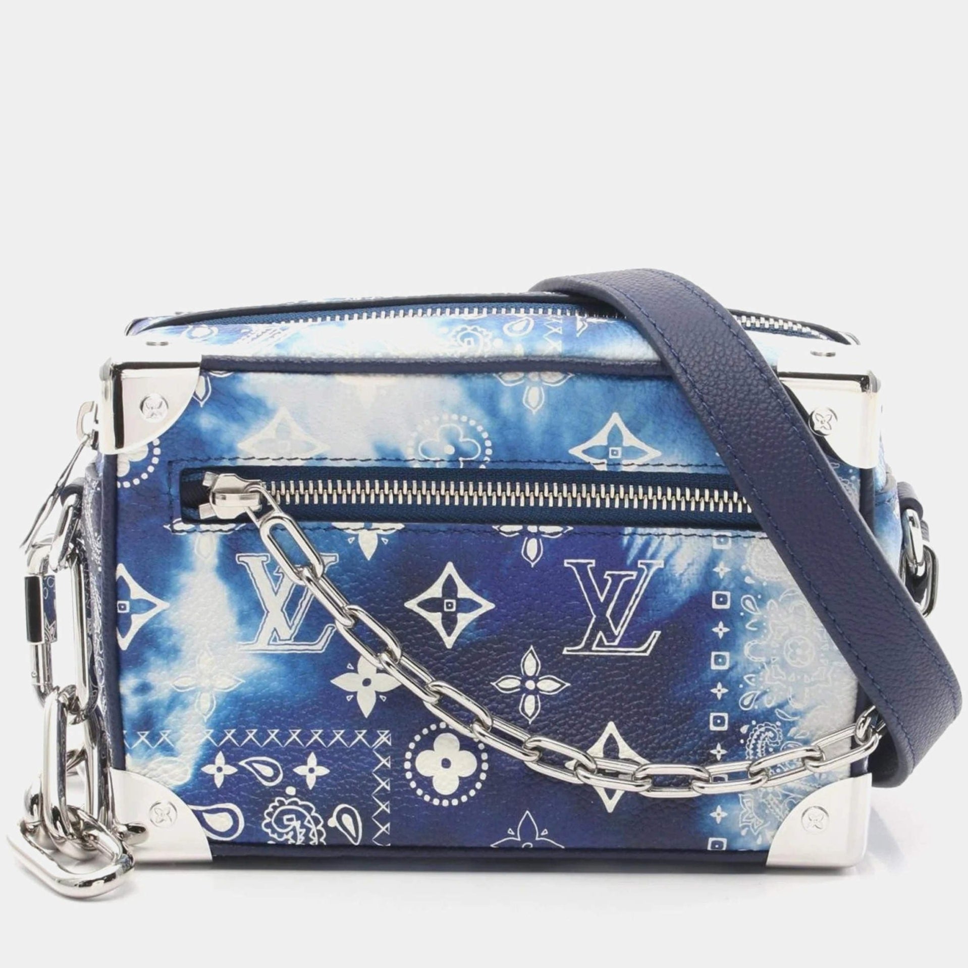 Louis Vuitton Soft Mini Trunk Shoulder Bag - Monogram Blue