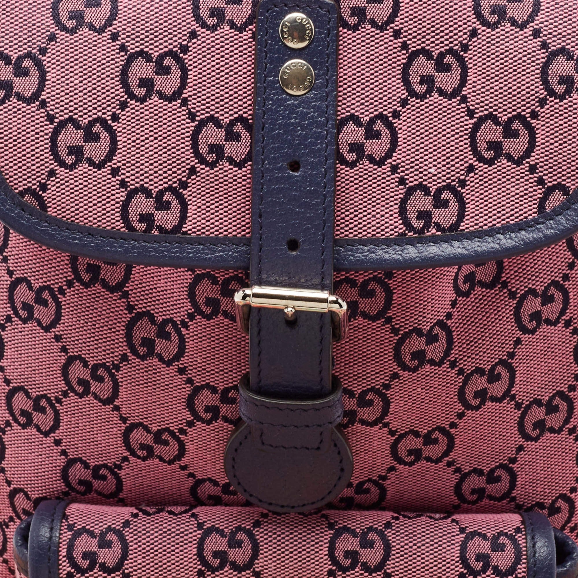 Gucci GG Canvas Backpack – Pink
