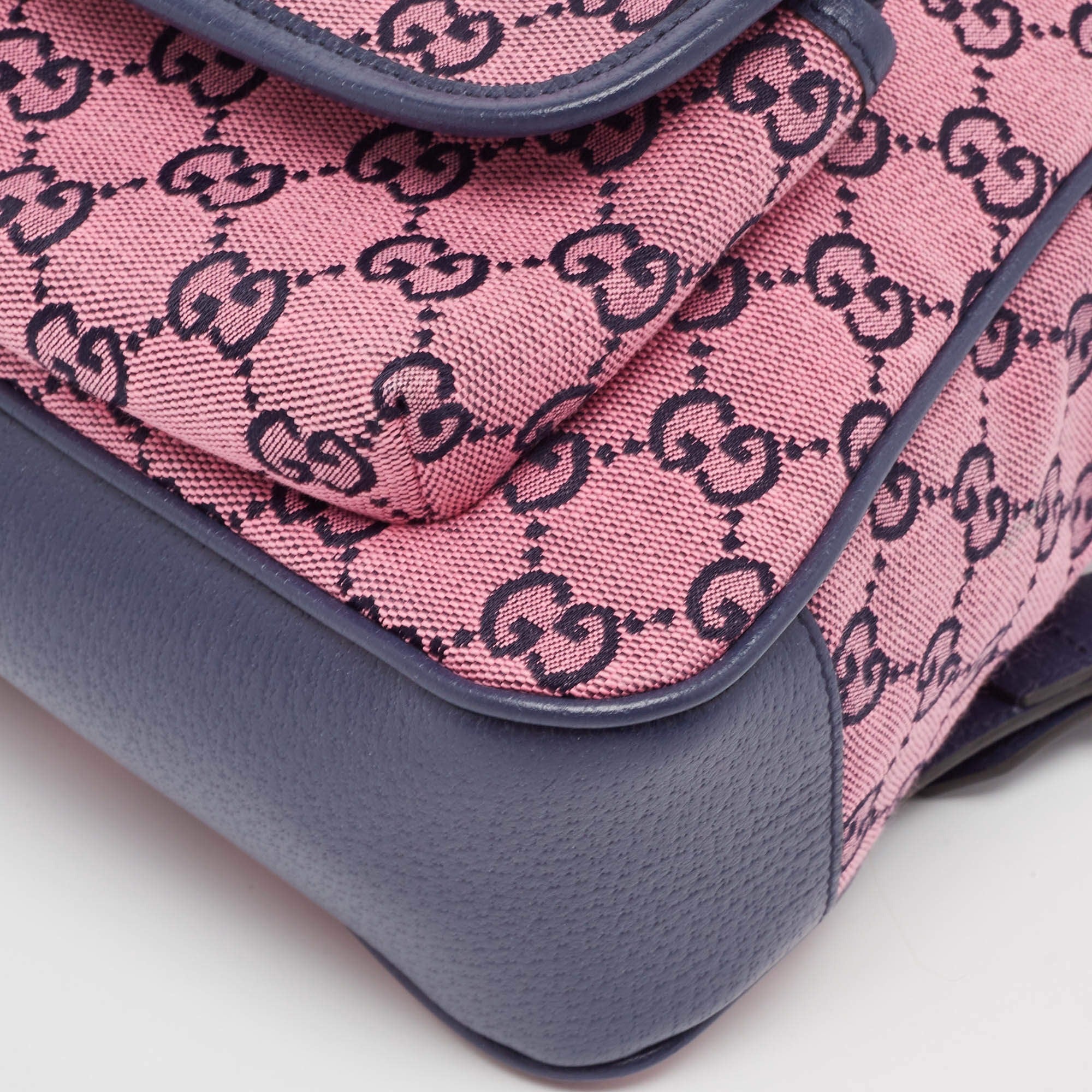 Gucci GG Canvas Backpack – Pink