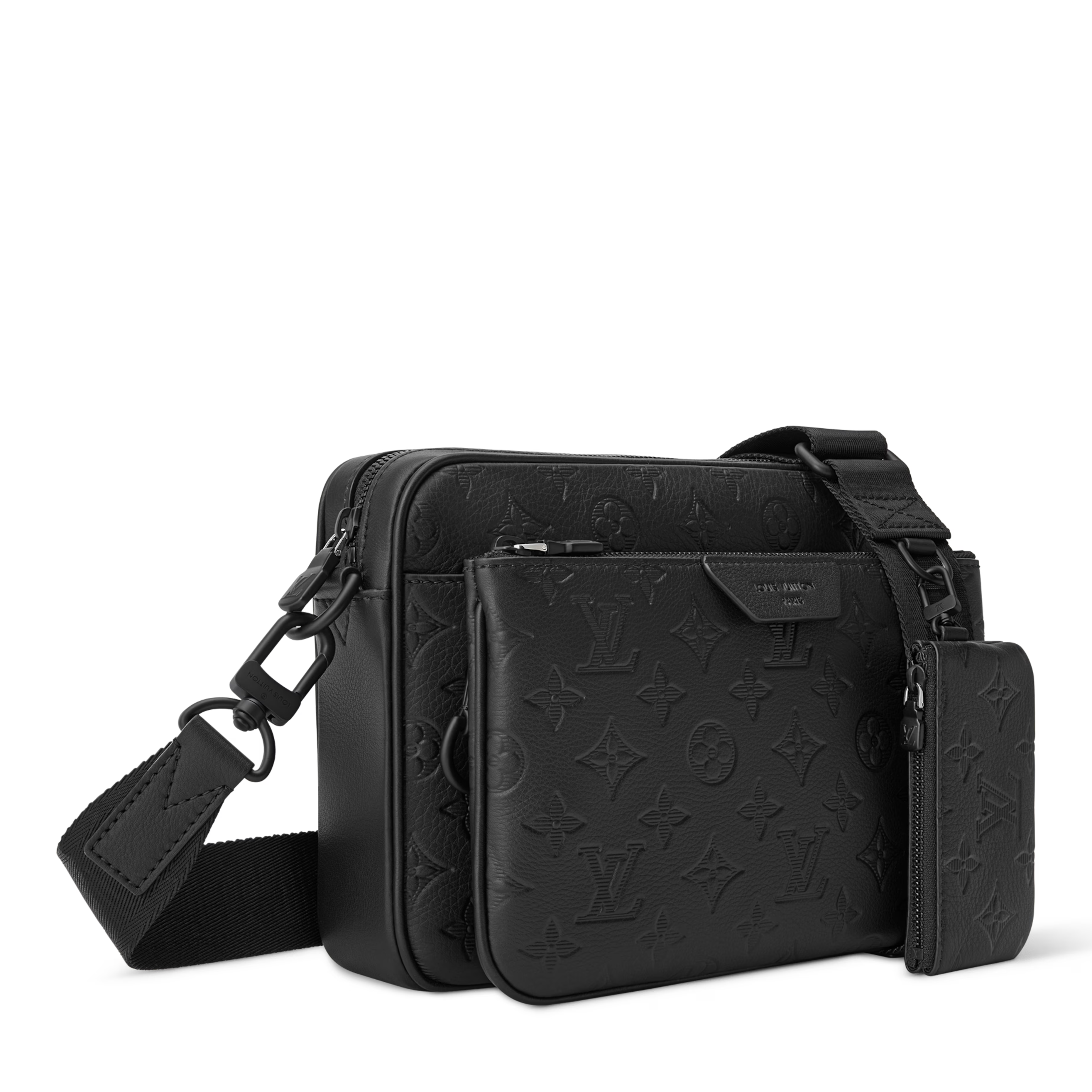 Louis Vuitton Monogram Shadow Trio Messenger Bag – Black