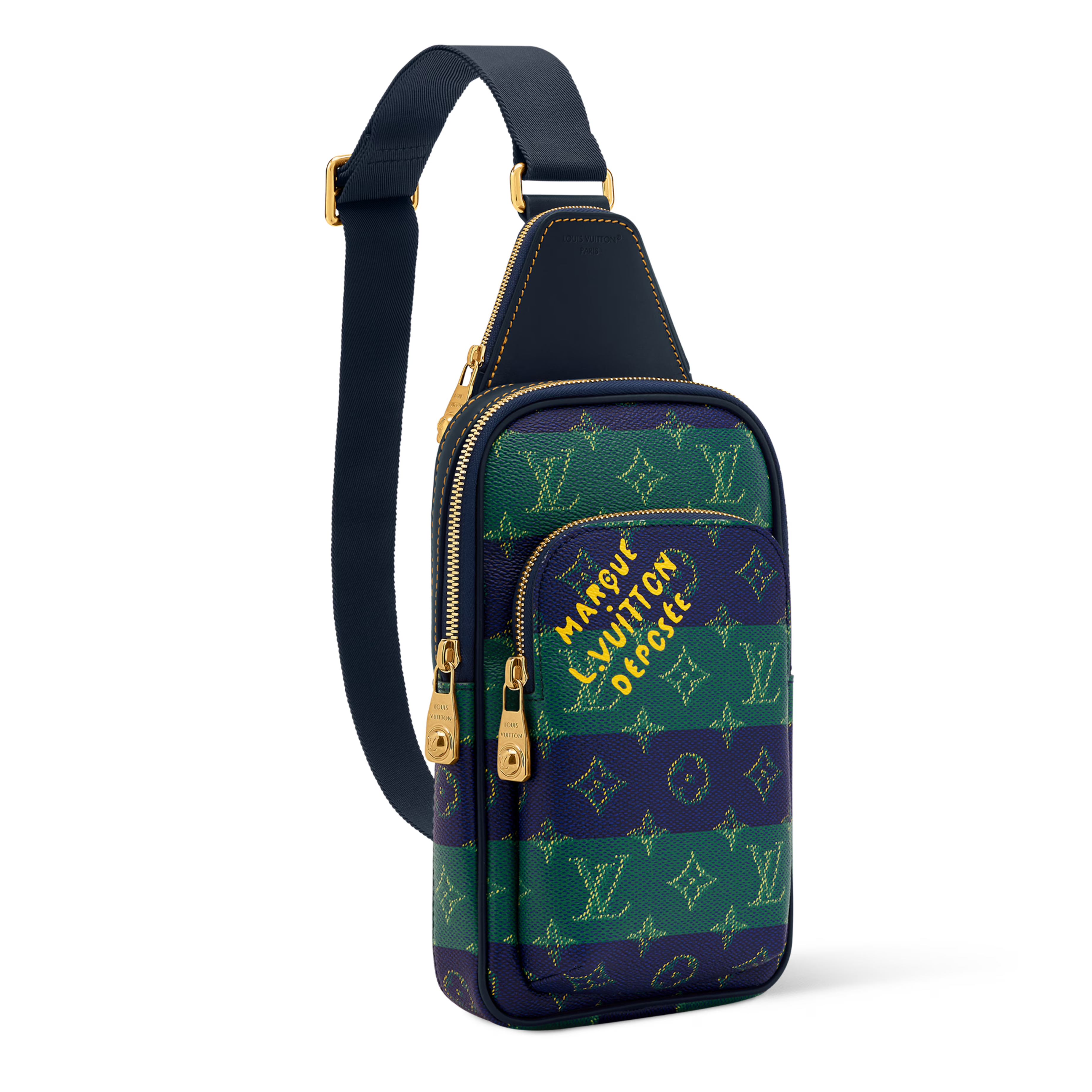 Louis Vuitton Monogram Heritage Avenue Slingbag PM – Blue Striped