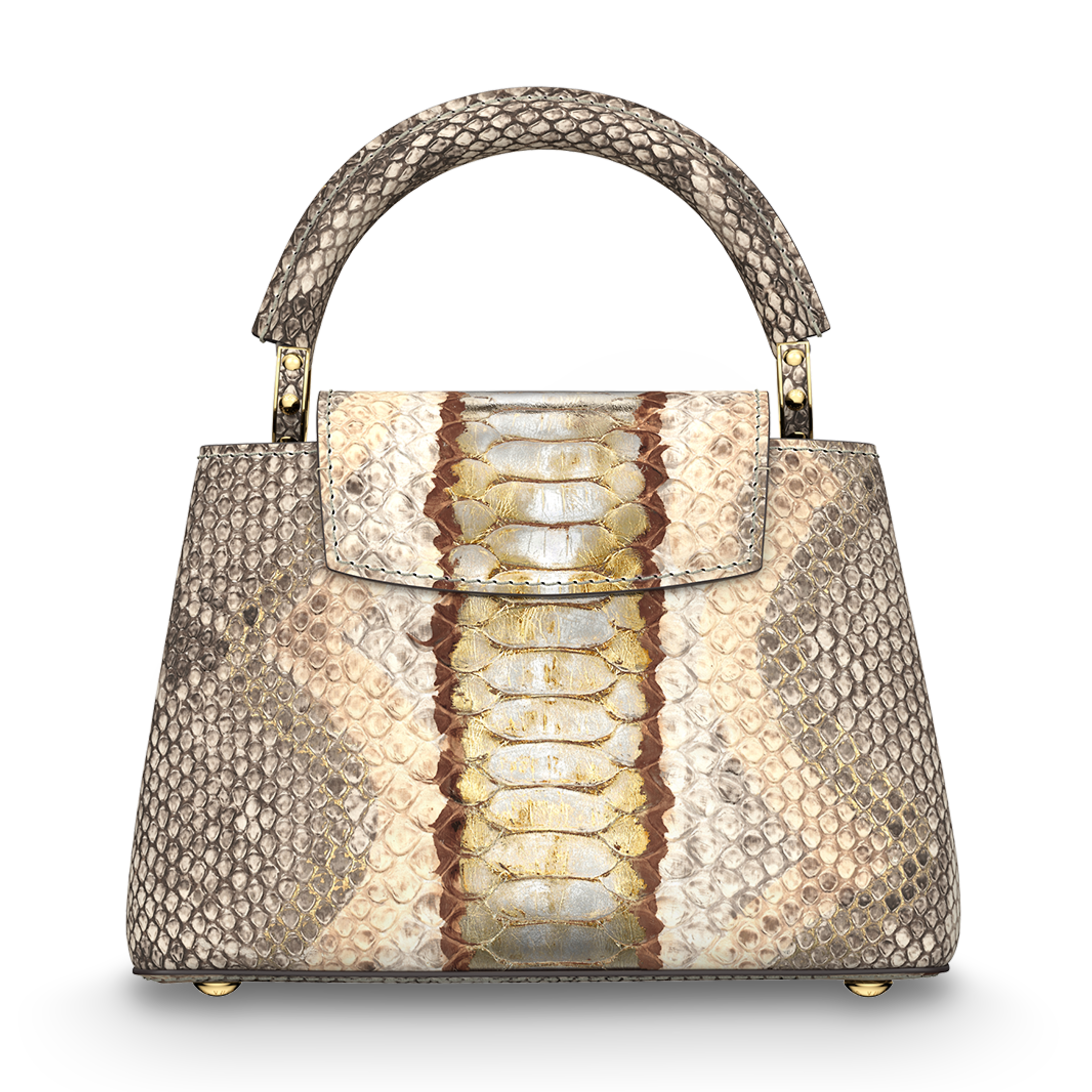 Louis Vuitton Capucines Mini Bag – Gold Silver