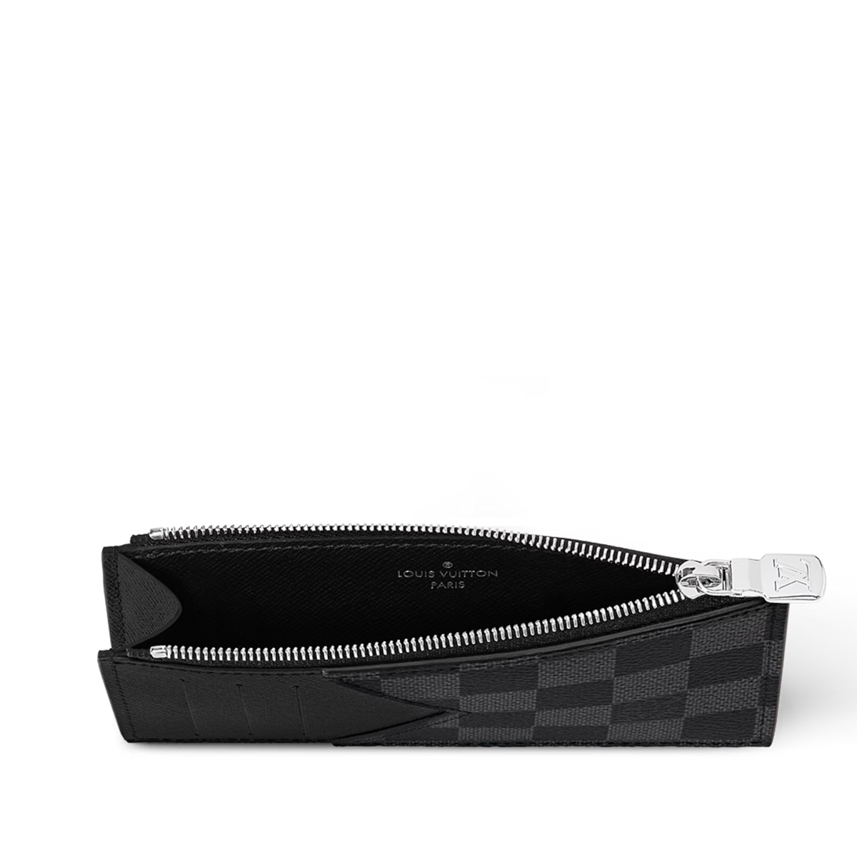 Louis Vuitton Damier Graphite Canvas Coin Card Holder - Black