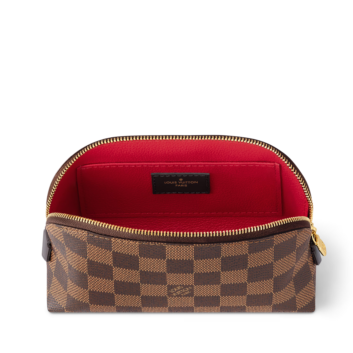 Louis Vuitton Damier Ebene Canvas Cosmetic Pouch PM – Brown