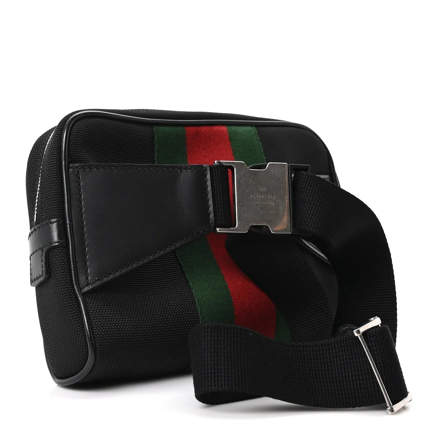 Gucci Web Slim Belt Bag – Black