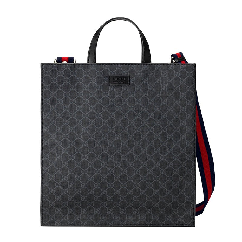 Gucci GG Supreme Canvas Tote Bag – Black