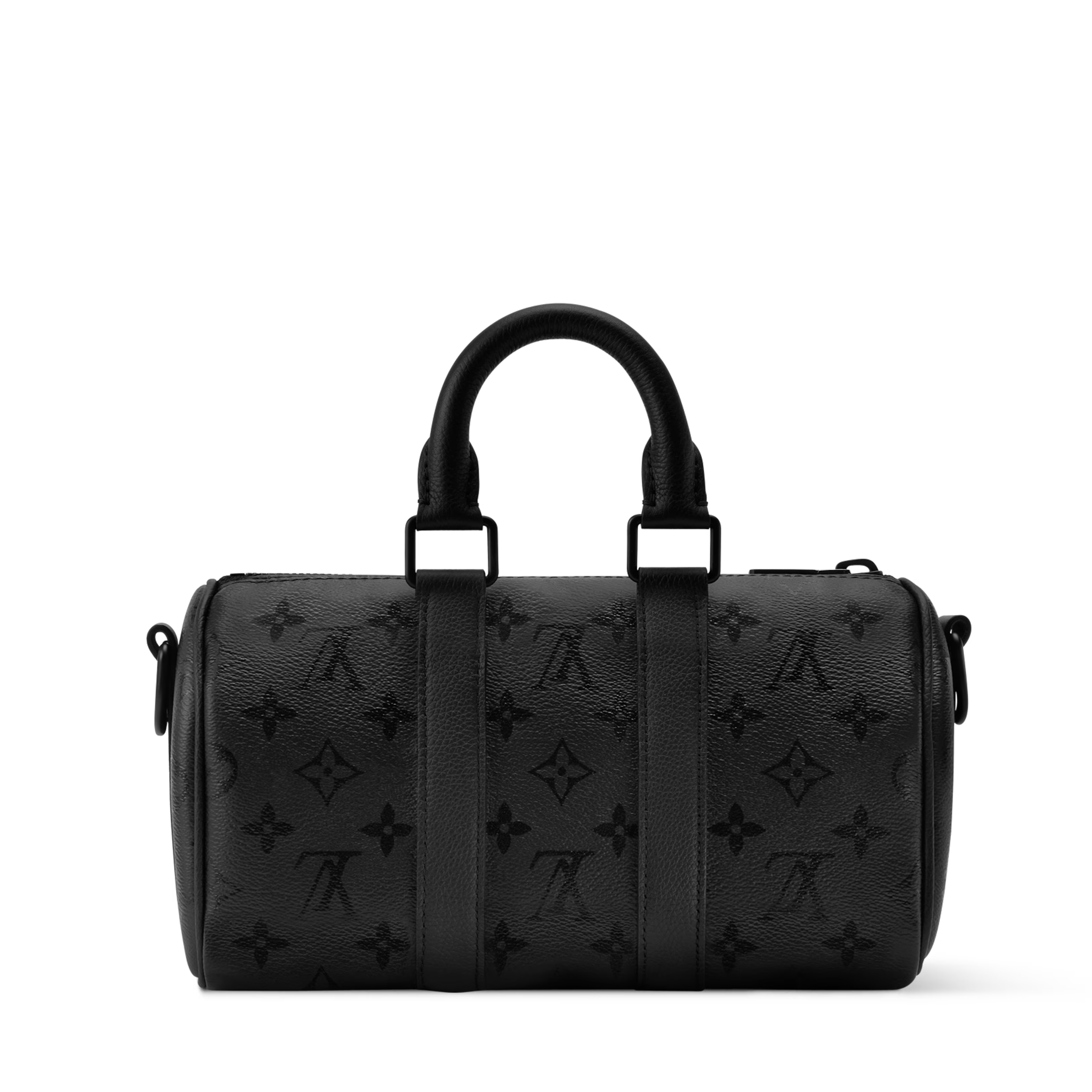 Louis Vuitton Monogram Midnight Canvas Keepall Bandoulière 25 Duffle Bag – Black
