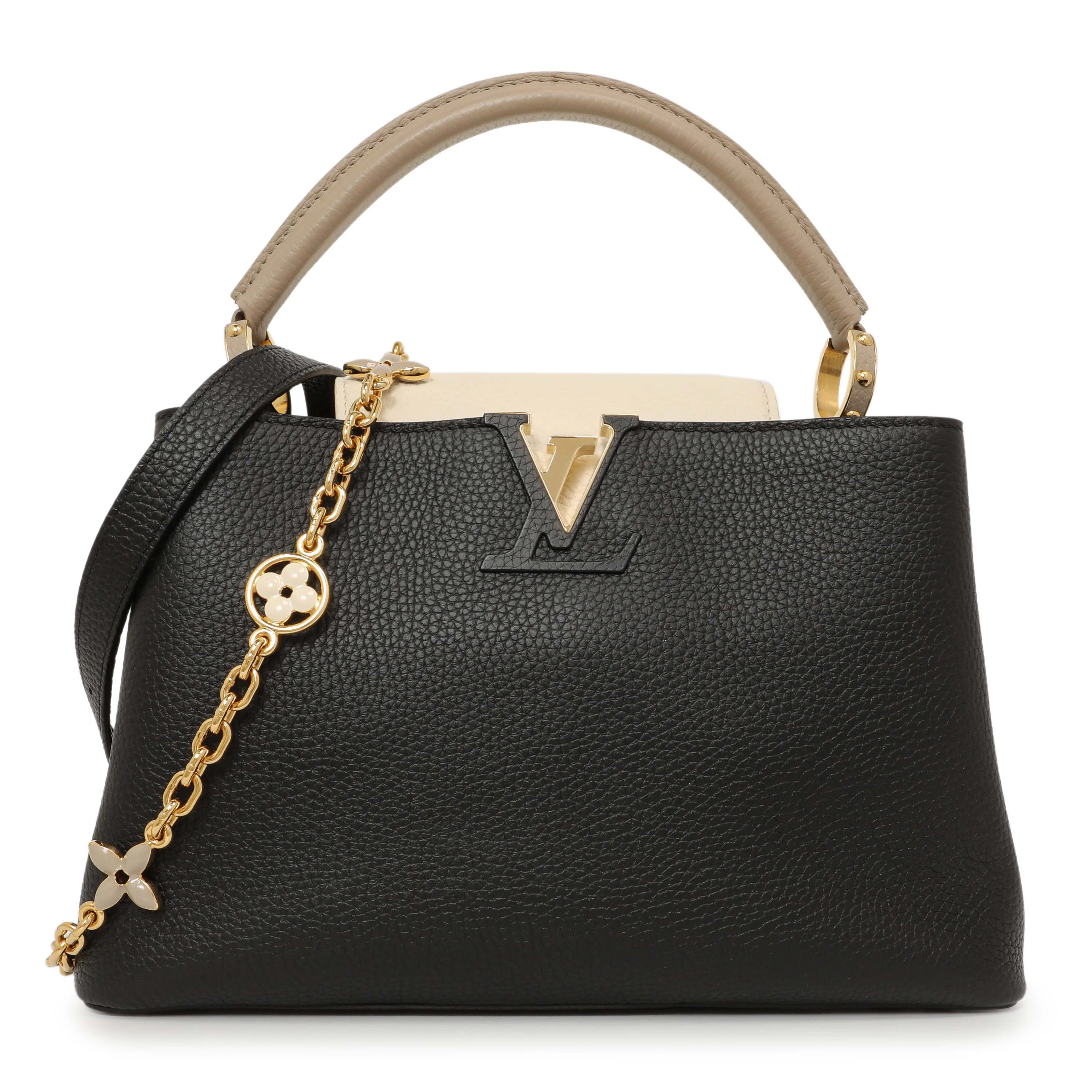 Louis Vuitton Taurillon Leather Capucines Handbag – Black