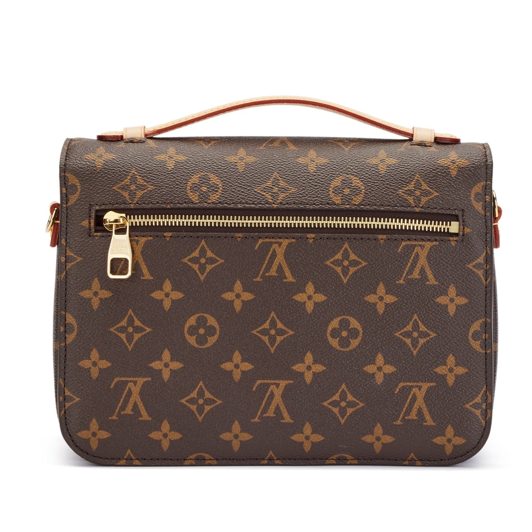 Louis Vuitton Monogram Canvas Pochette Metis Tote Bag – Brown