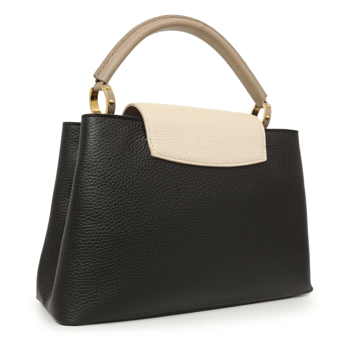 Louis Vuitton Taurillon Leather Capucines Handbag – Black