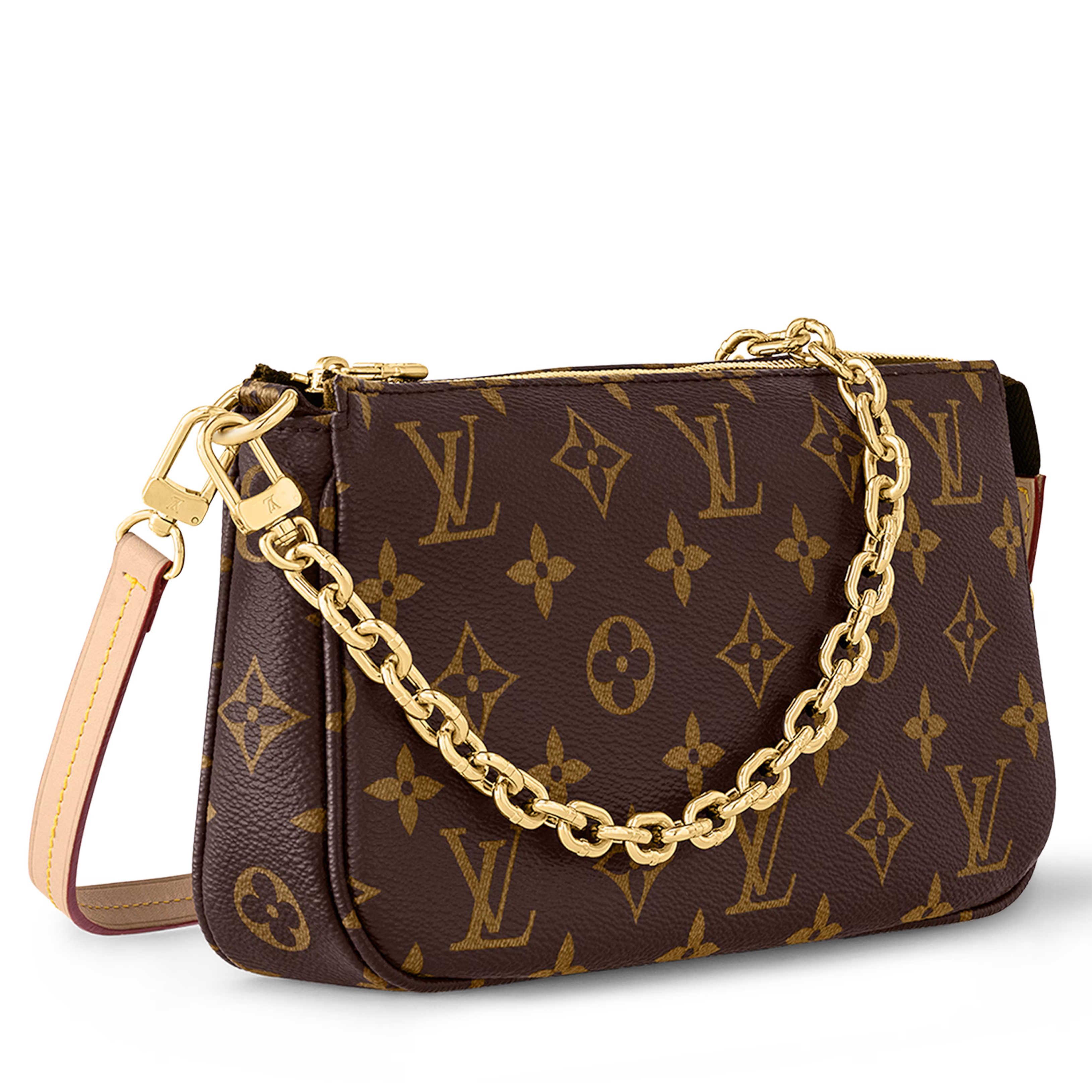 Louis Vuitton Monogram Canvas Pochette Accessoires Shoulder Bag – Brown