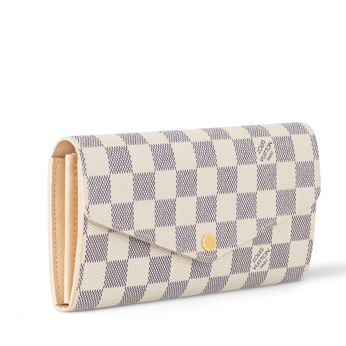 Louis Vuitton Damier Azur Canvas Sarah Wallet – White