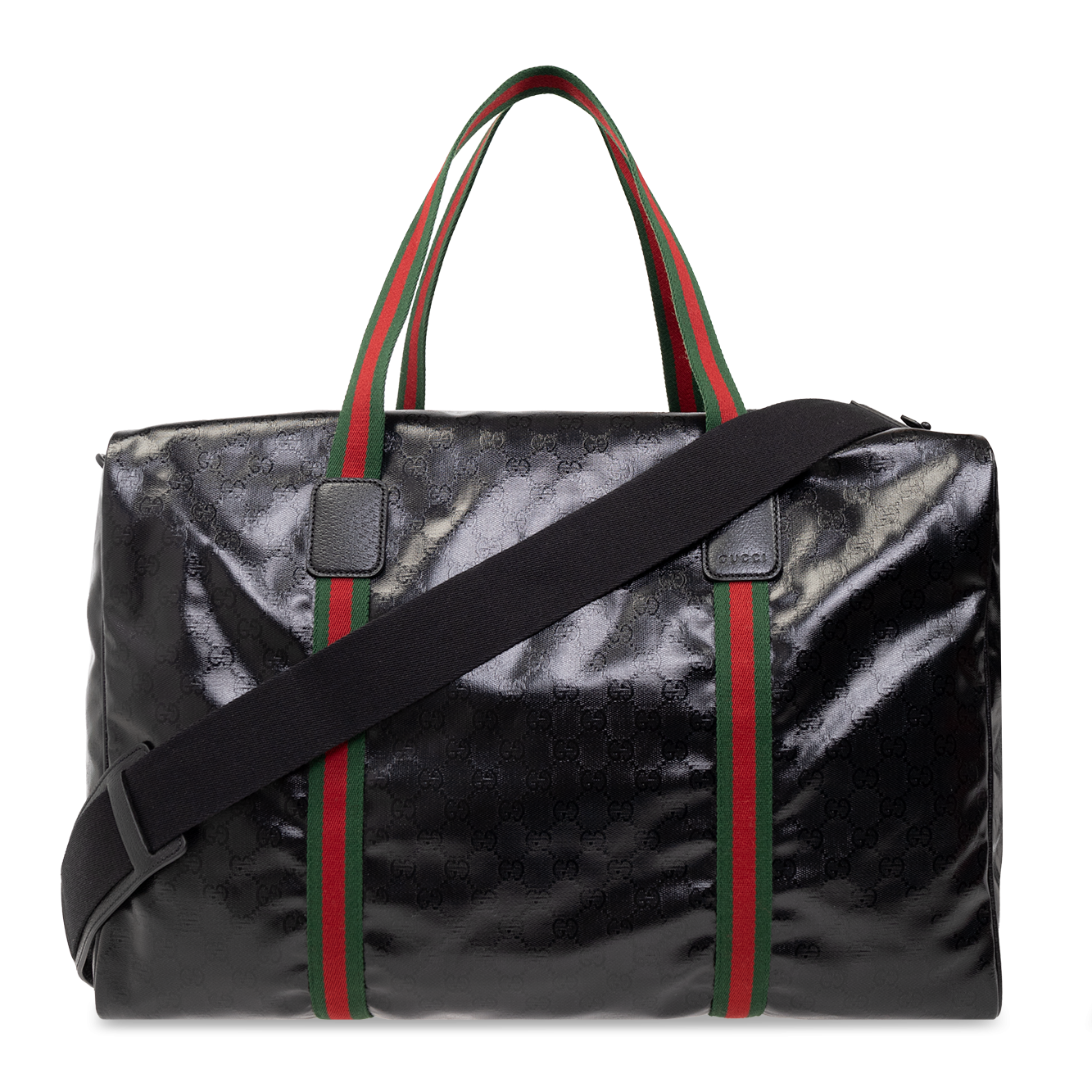 Gucci GG Crystal Large Holdall Duffle Bag – Black
