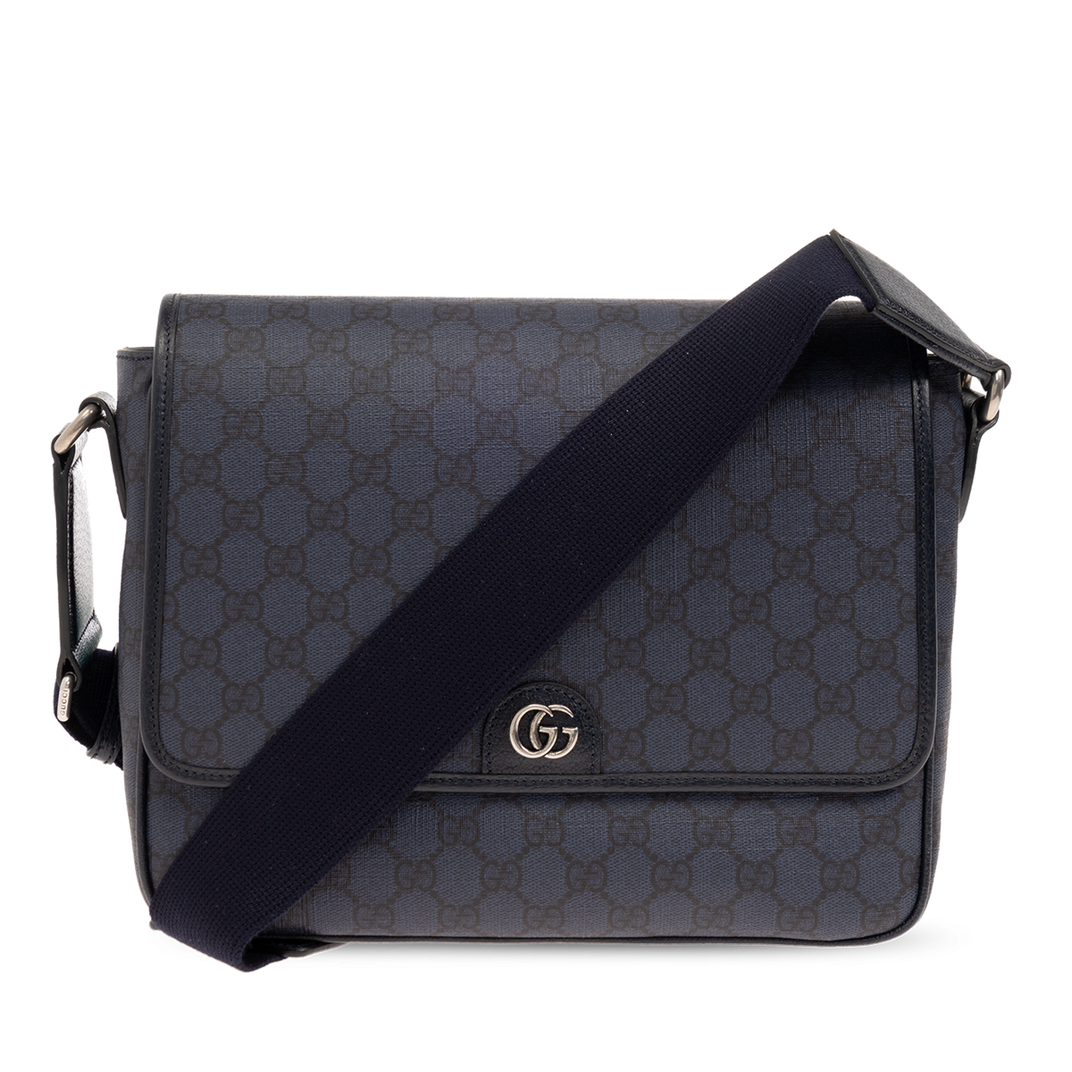Gucci Supreme Canvas Ophidia Medium Messenger Bag – Blue
