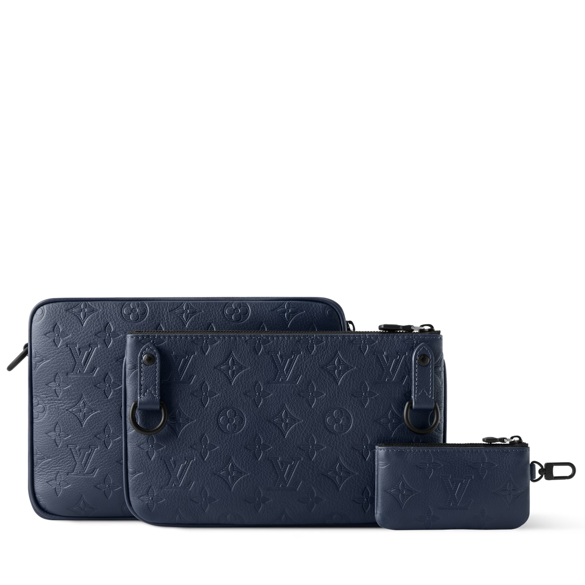 Louis Vuitton Monogram Shadow Trio Messenger Bag – Navy