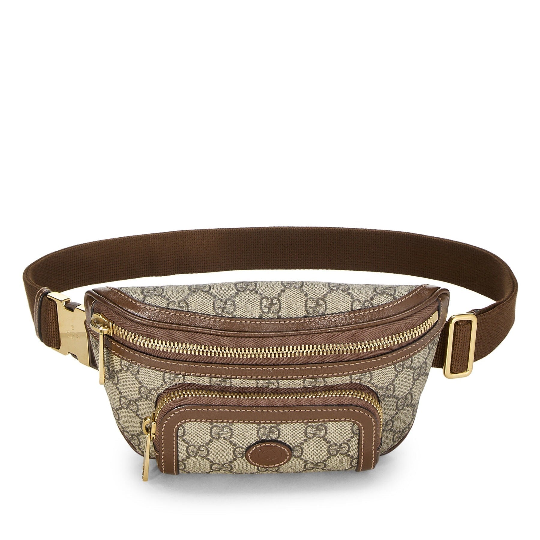 Gucci Interlocking GG Supreme Canvas Belt Bag – Beige & Brown