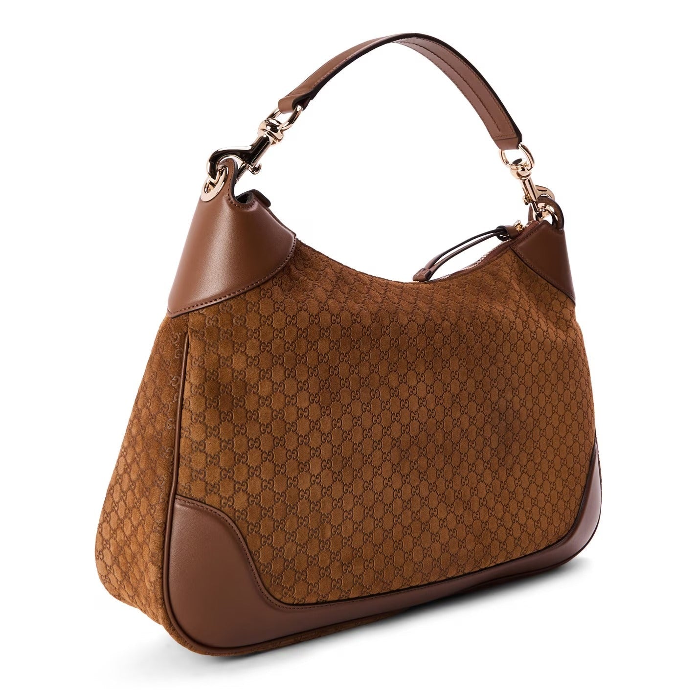 Gucci Hobo Suede Bag – Brown