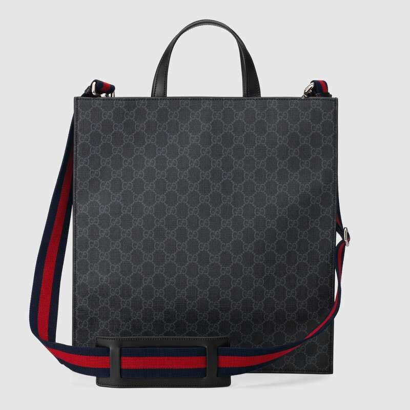 Gucci GG Supreme Canvas Tote Bag – Black
