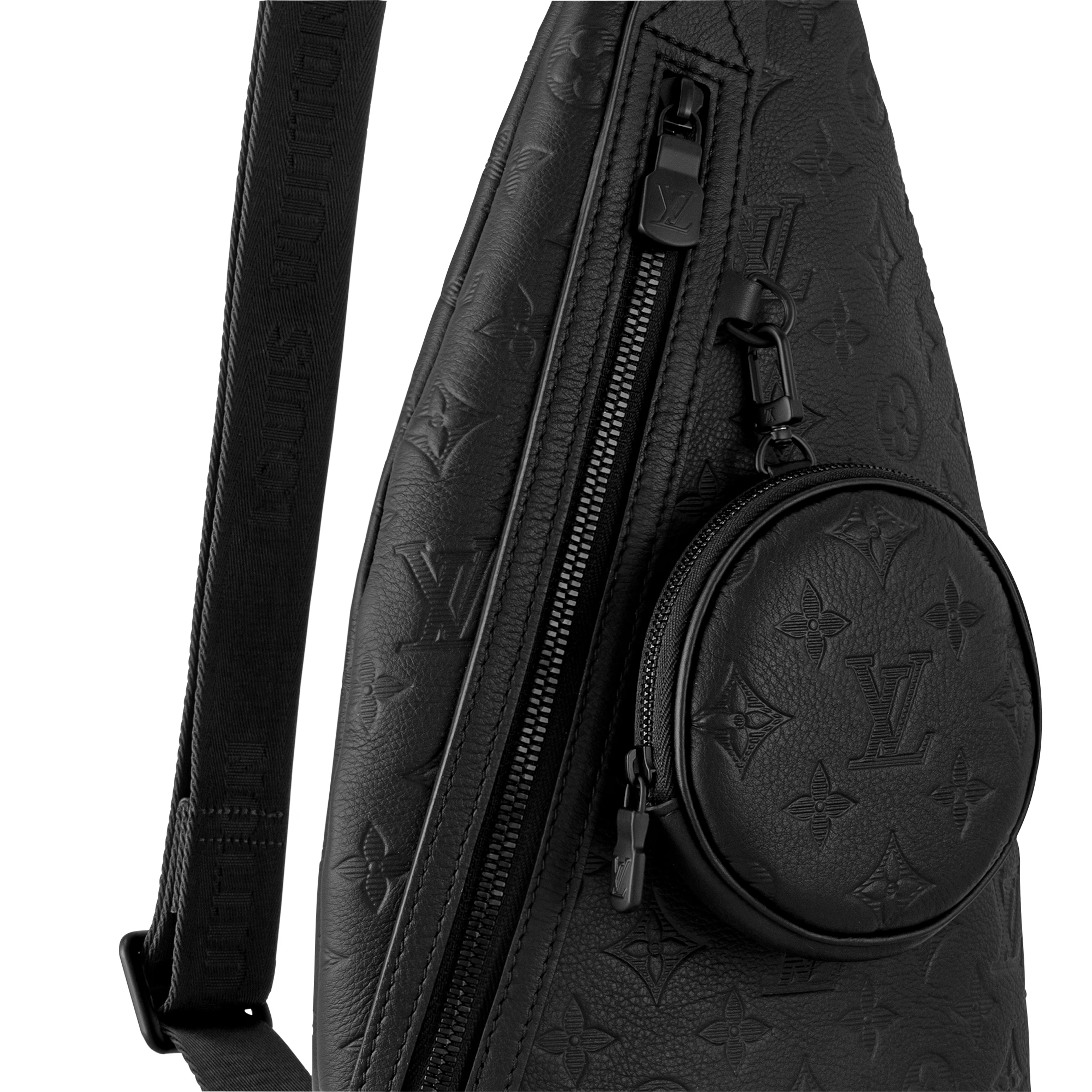 Louis Vuitton Monogram Shadow Leather Duo Slingbag Bag – Black