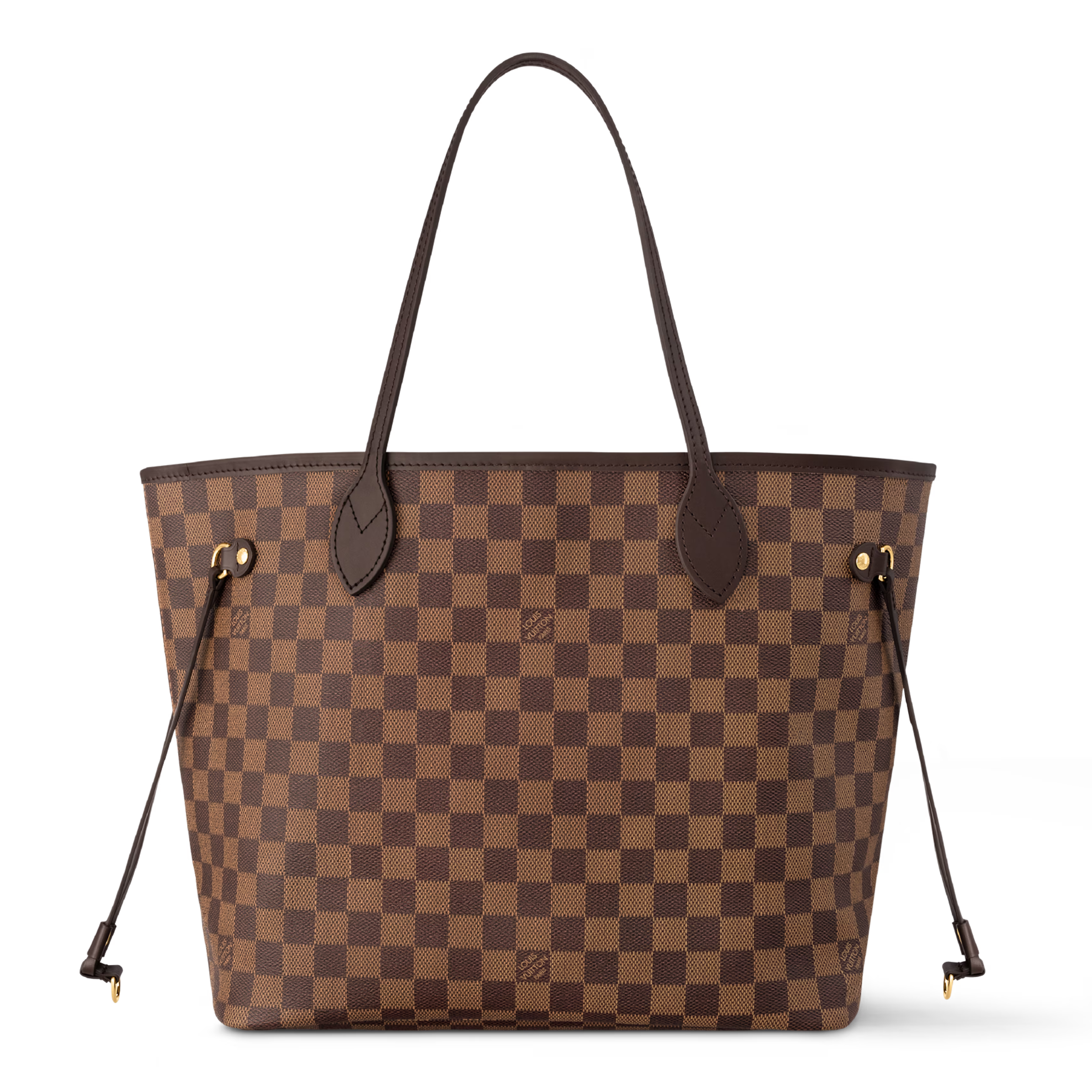 Louis Vuitton Damier Ebene Canvas Neverfull MM Shoulder Bag – Rose Balerine