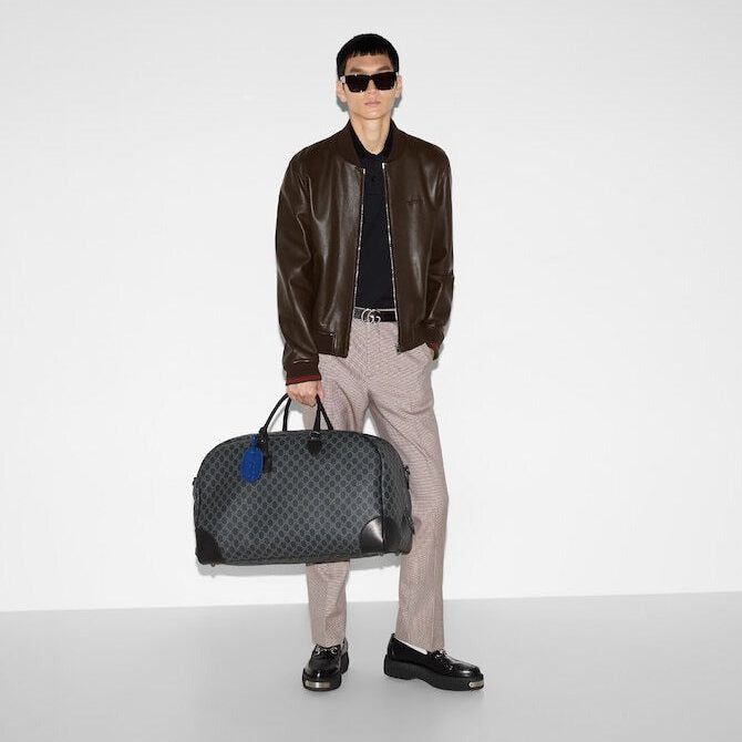 Gucci GG Emblem Large Duffle Bag – Black