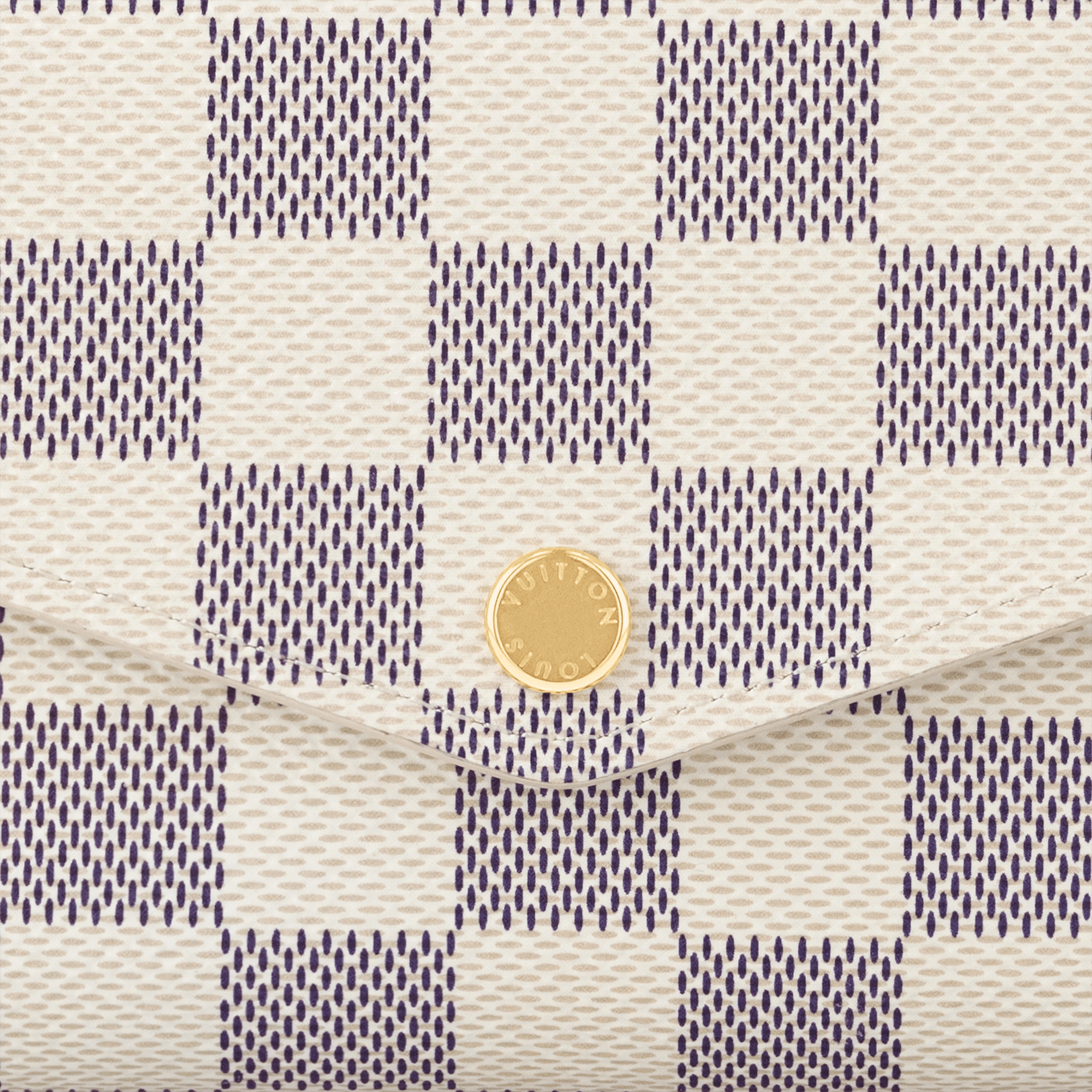 Louis Vuitton Damier Azur Canvas Sarah Wallet – White