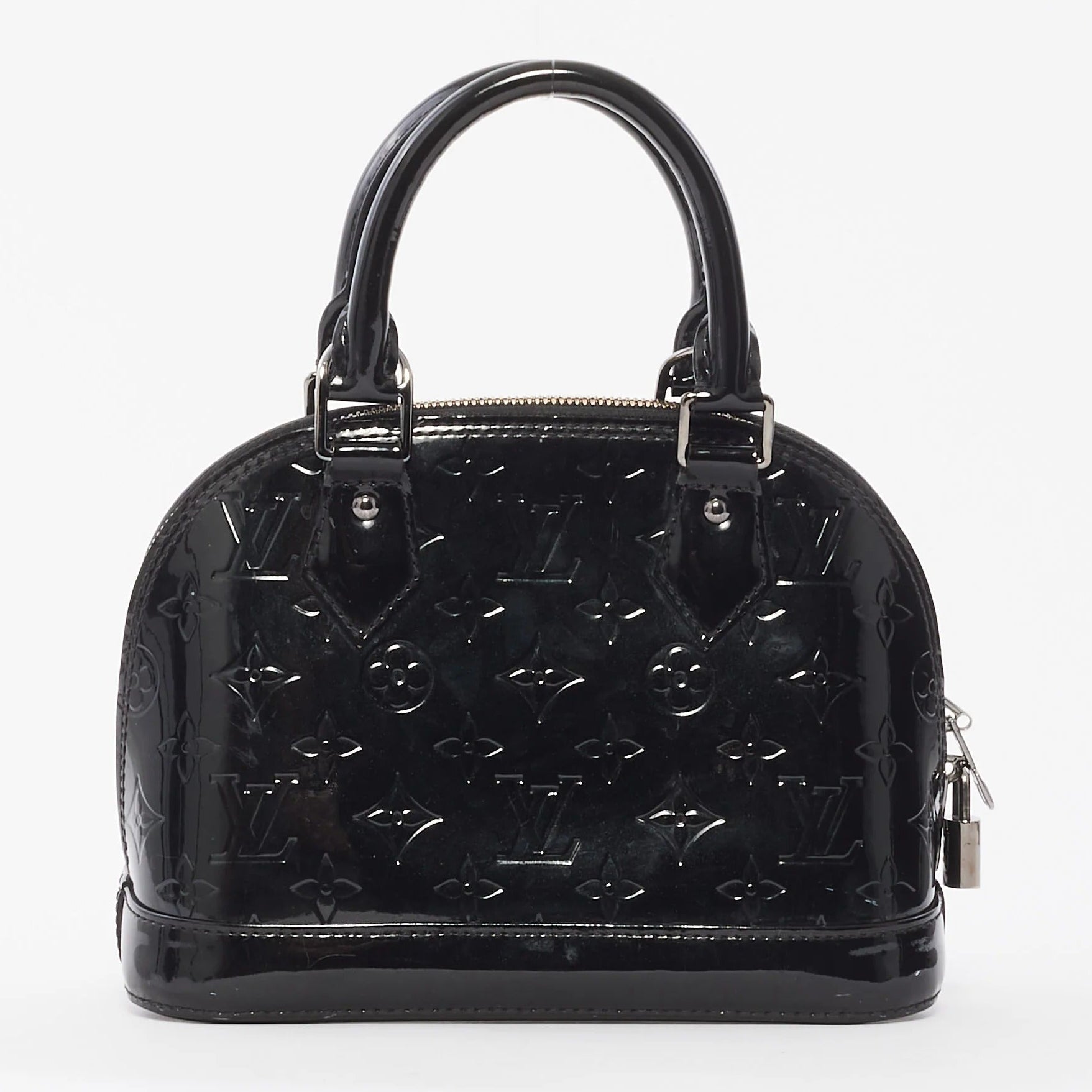 Louis Vuitton Vernis Monogram Alma BB Handbag - Black