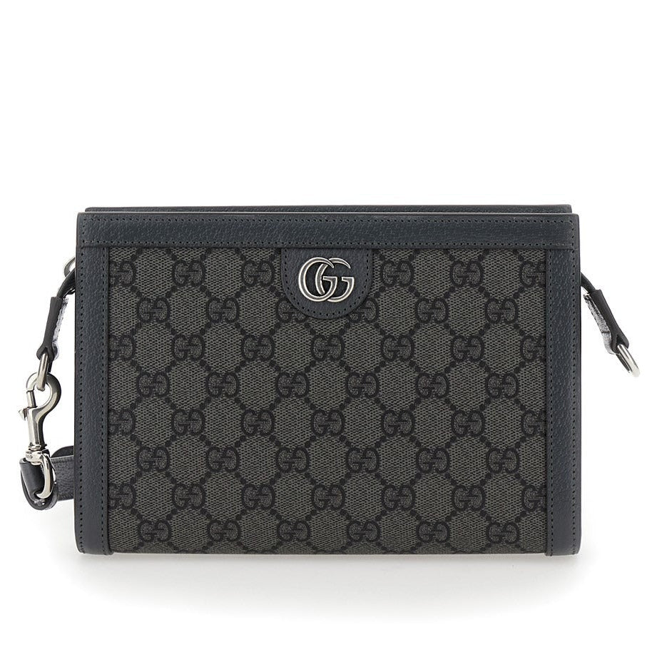 Gucci GG Supreme Ophidia Mini Clutch Crossbody Bag – Grey