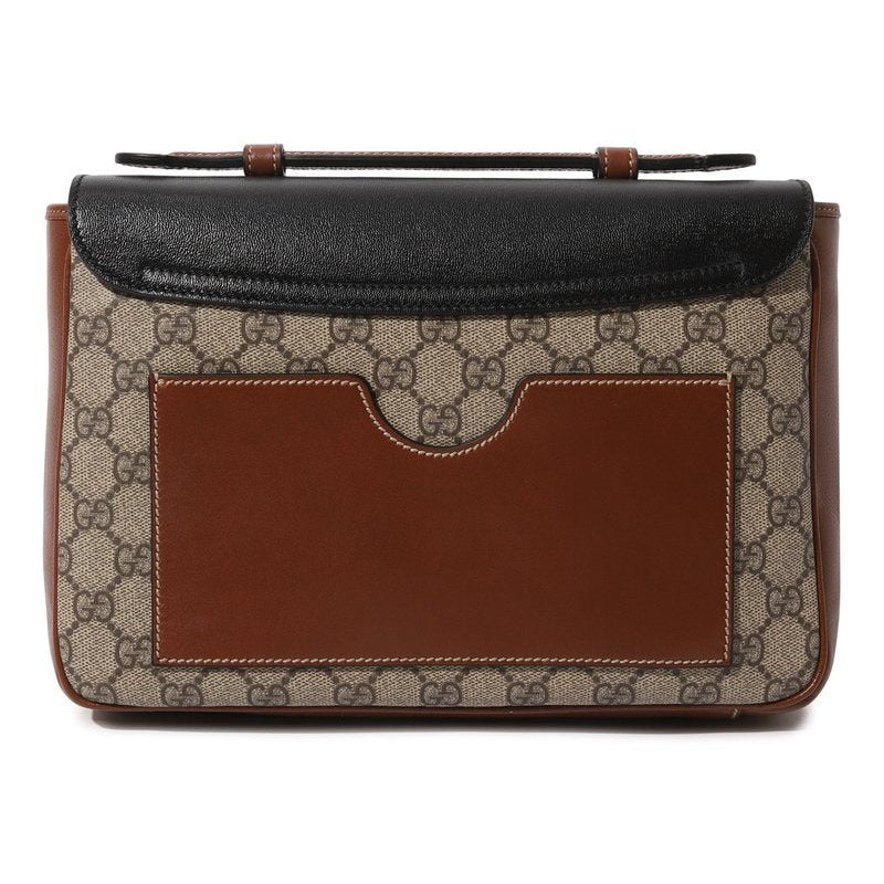 Gucci GG Supreme Padlock Shoulder Bag – Beige