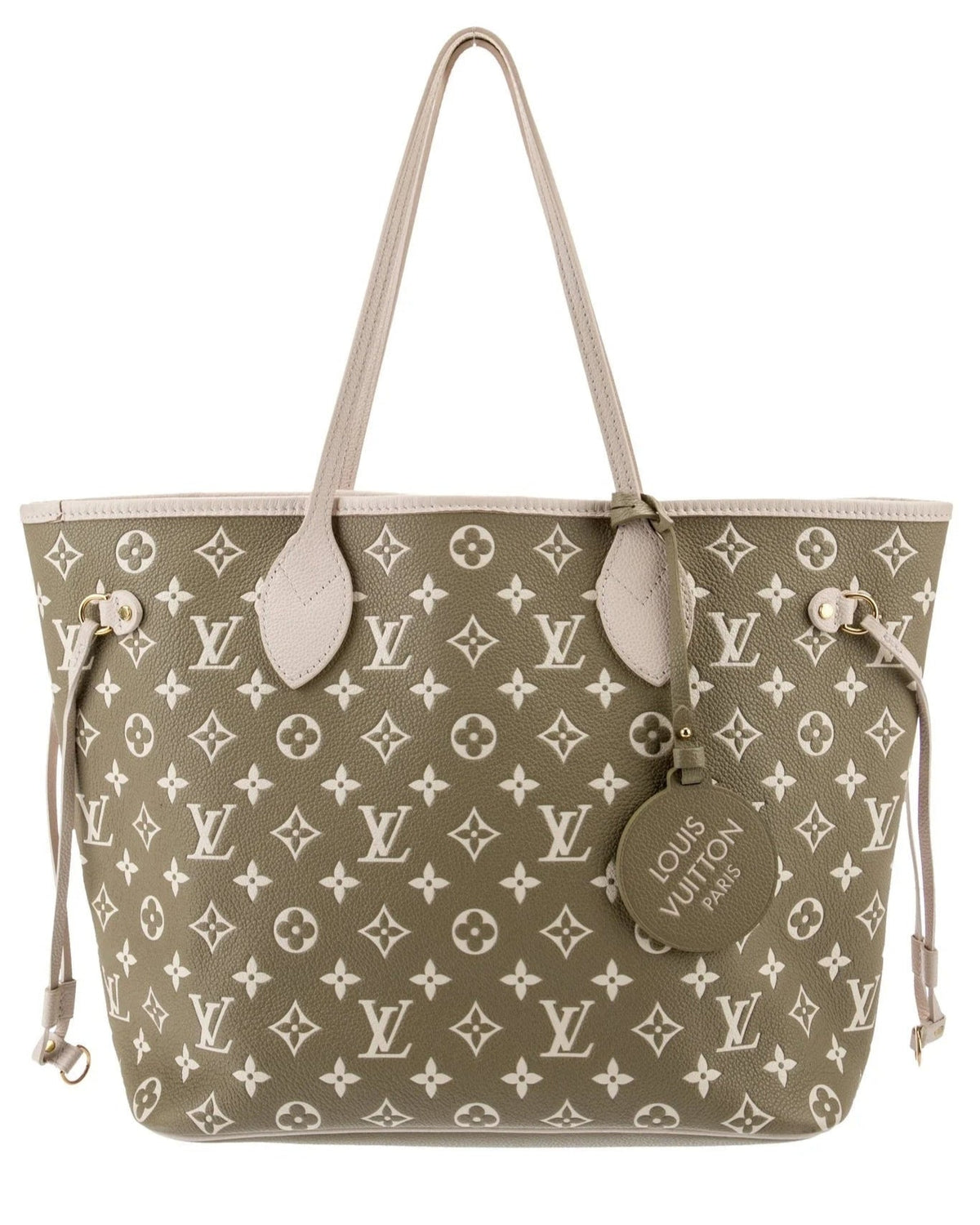 Louis Vuitton Spring In The City Neverfull MM - Khaki Beige and Cream