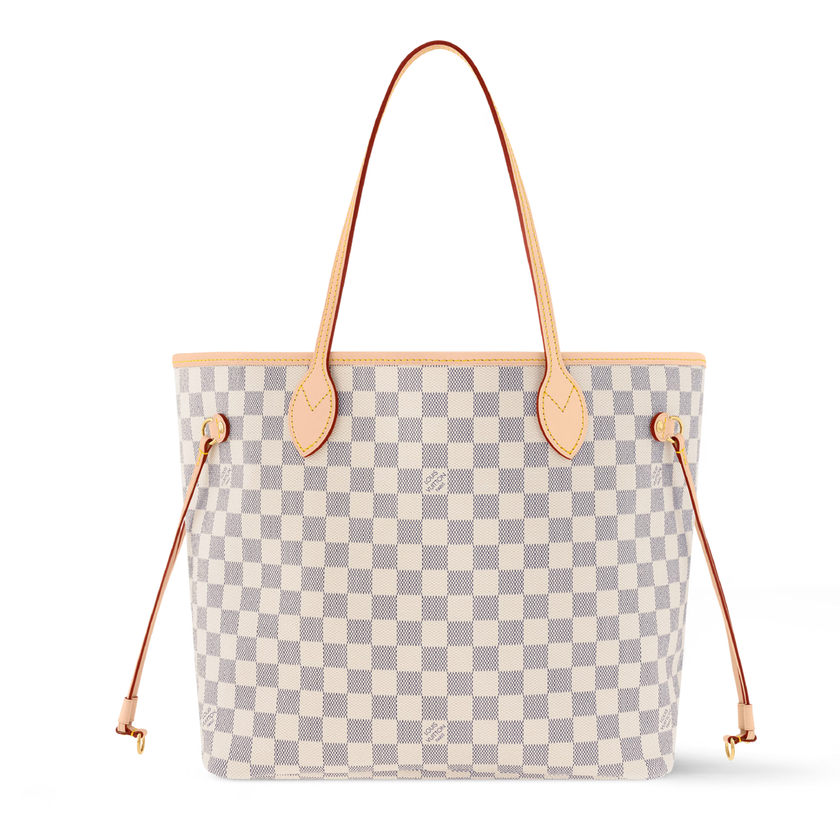 Louis Vuitton Damier Azur Canvas Neverfull MM Tote Bag – Beige