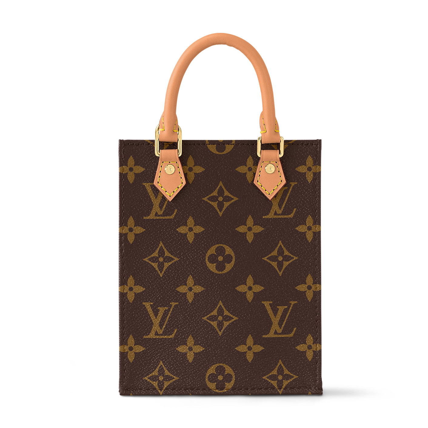 Louis Vuitton Monogram Canvas Petit Sac Plat Shoulder Bag – Brown