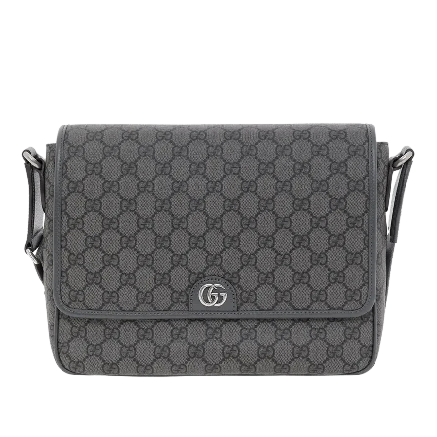 Gucci GG Supreme Canvas Medium Ophidia Messenger Bag – Grey