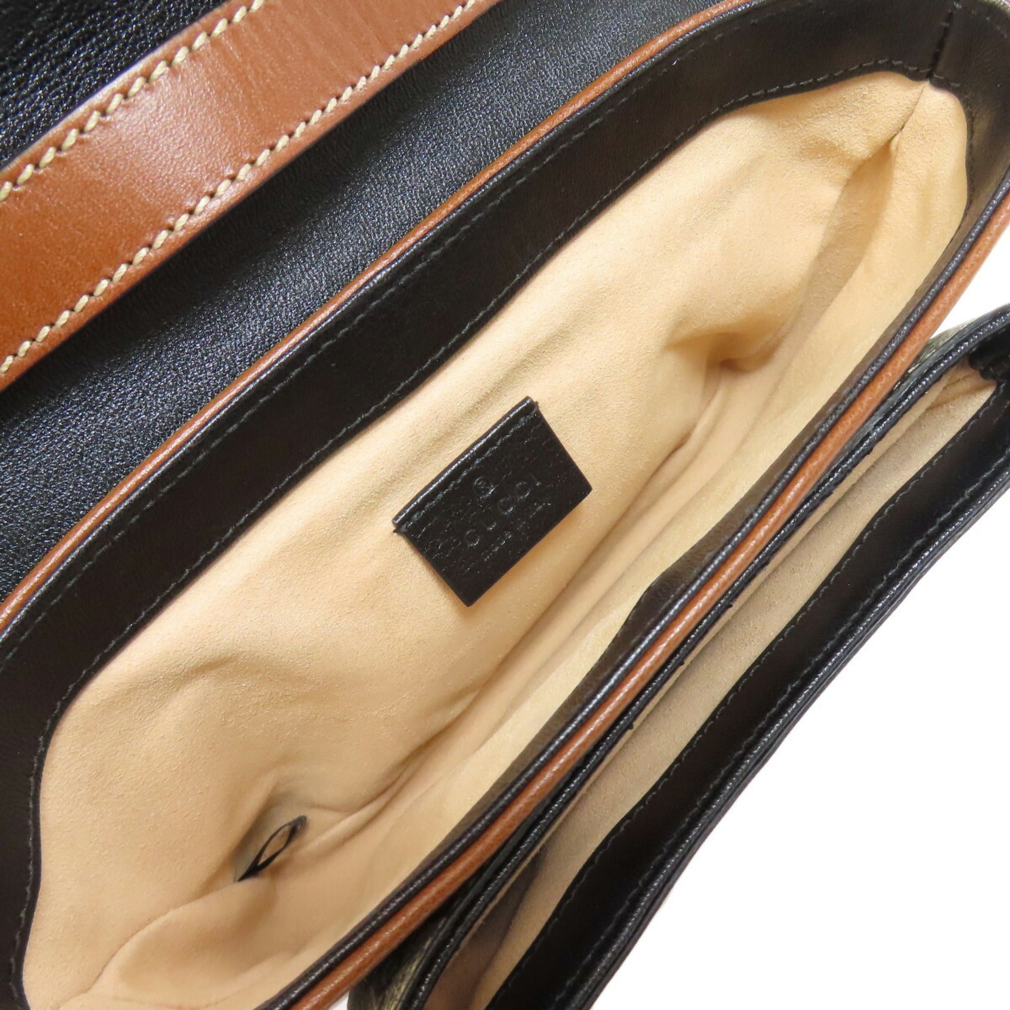 Gucci GG Supreme Padlock Shoulder Bag – Beige