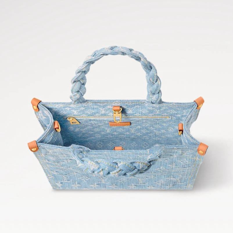 Louis Vuitton Monogram Denim Let Go PM Tote Bag – Sky Blue