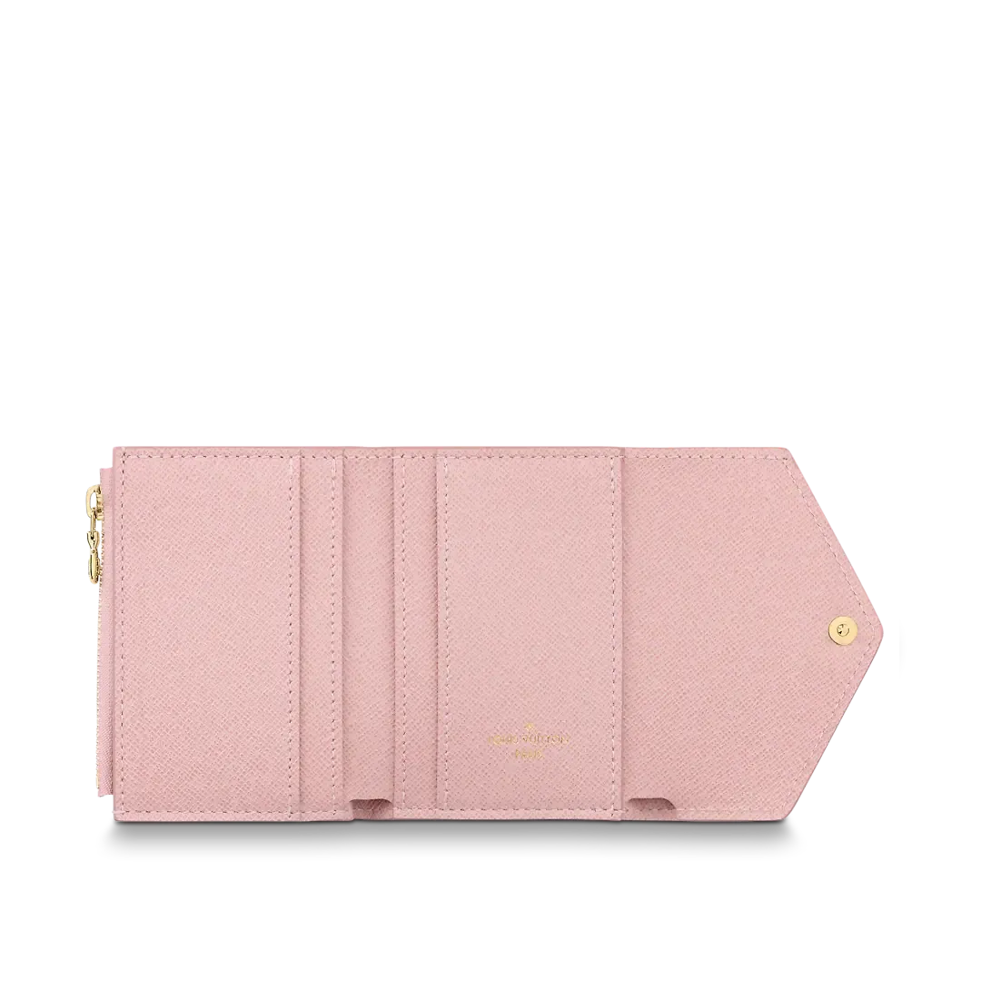 Louis Vuitton Damier Azur Zoe Wallet - Rose Ballerine