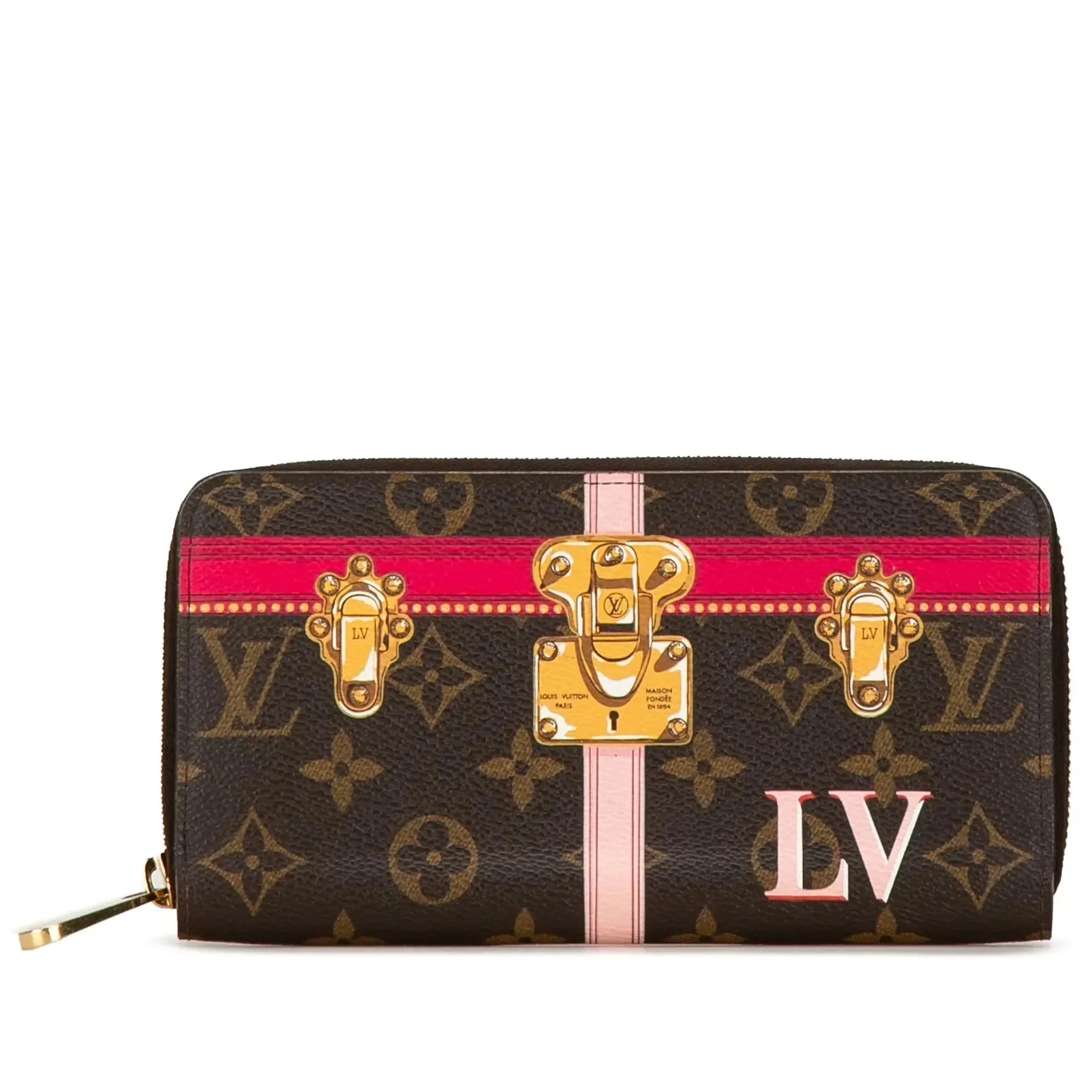 Louis Vuitton Monogram Summer Trunks Zippy Wallet - Brown