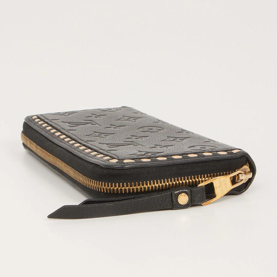 Louis Vuitton Monogram Empreinte Zippy Wallet - Black