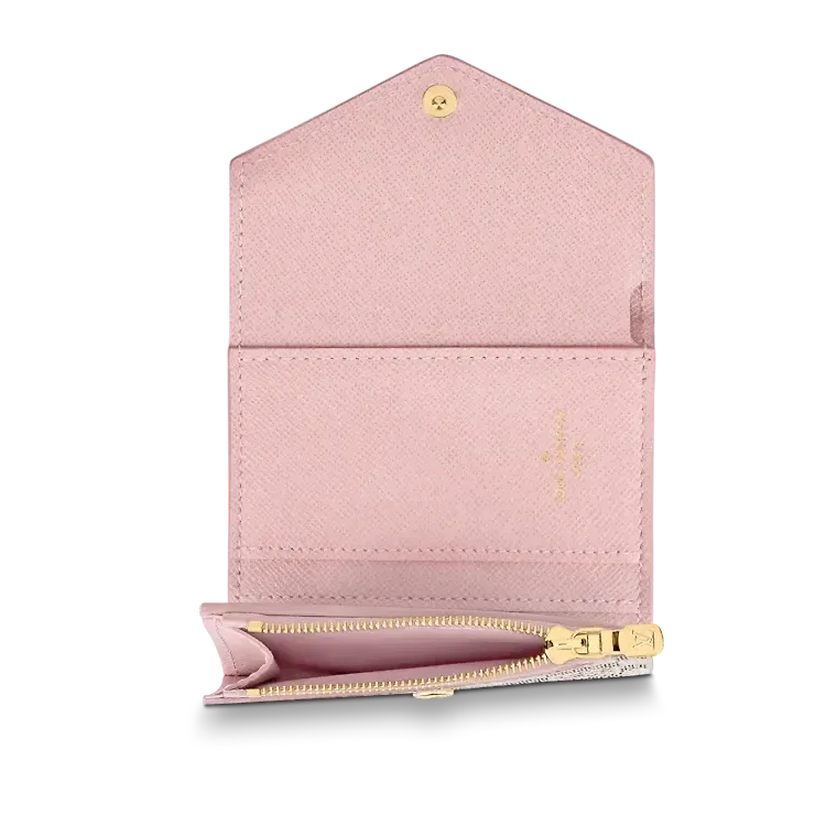 Louis Vuitton Damier Azur Zoe Wallet - Rose Ballerine