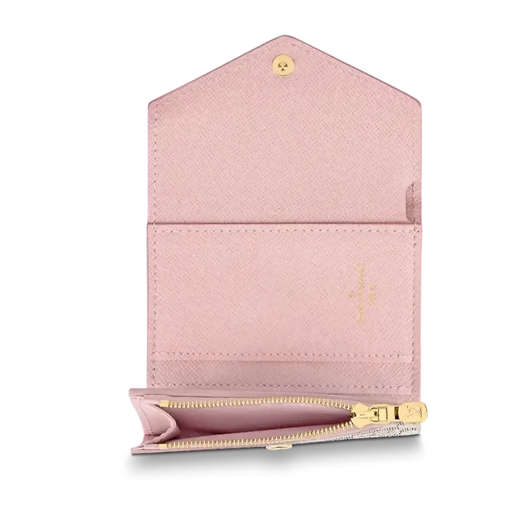 Louis Vuitton Damier Azur Zoe Wallet - Rose Ballerine