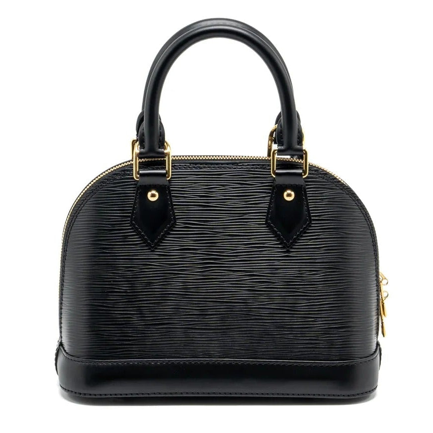 Louis Vuitton Blooming Flowers Epi Alma BB Handbag - Black