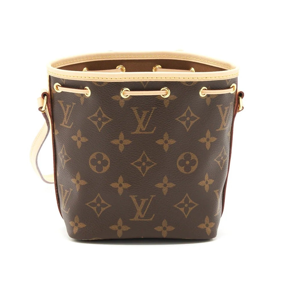 Louis Vuitton Monogram Canvas Nano Noe Bucket Bag - Dark Brown