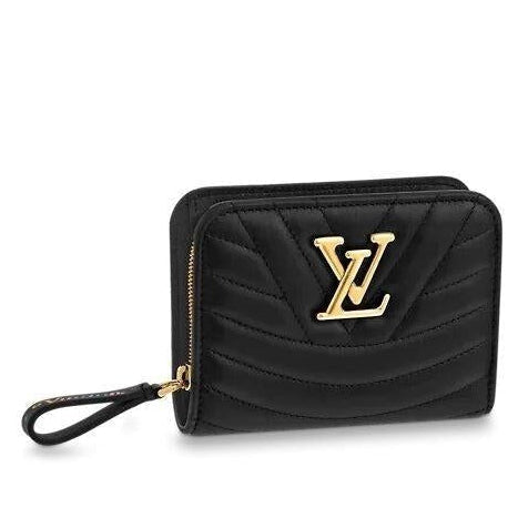 Louis Vuitton New Wave Quilted Leather Compact Wallet - Black