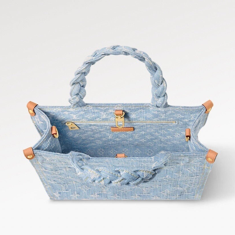 Louis Vuitton Monogram Denim Let Go PM Tote Bag – Sky Blue