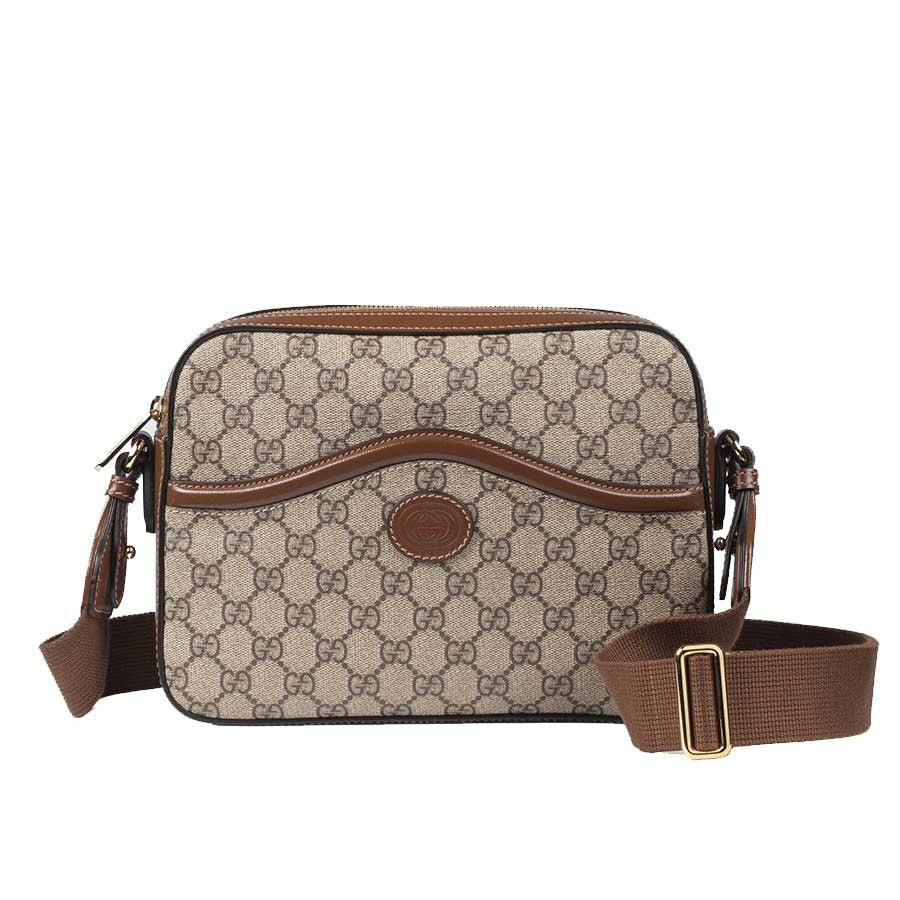 Gucci GG Supreme Crossbody Shoulder Bag – Beige