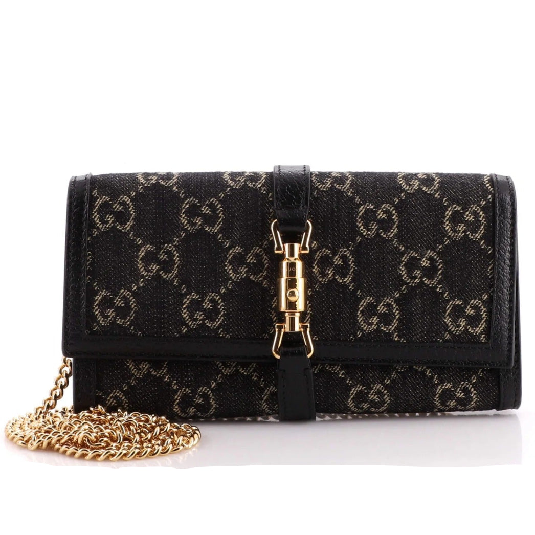 Gucci Jackie 1961 Chain Wallet – Black