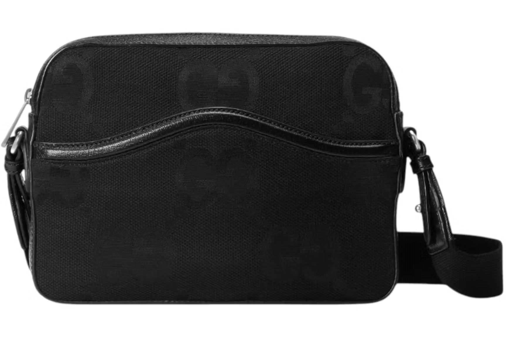 Gucci Jumbo GG Canvas Messenger Bag – Black